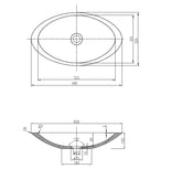 Marble stone basin - ATTIVO 600MM Gloss Finish